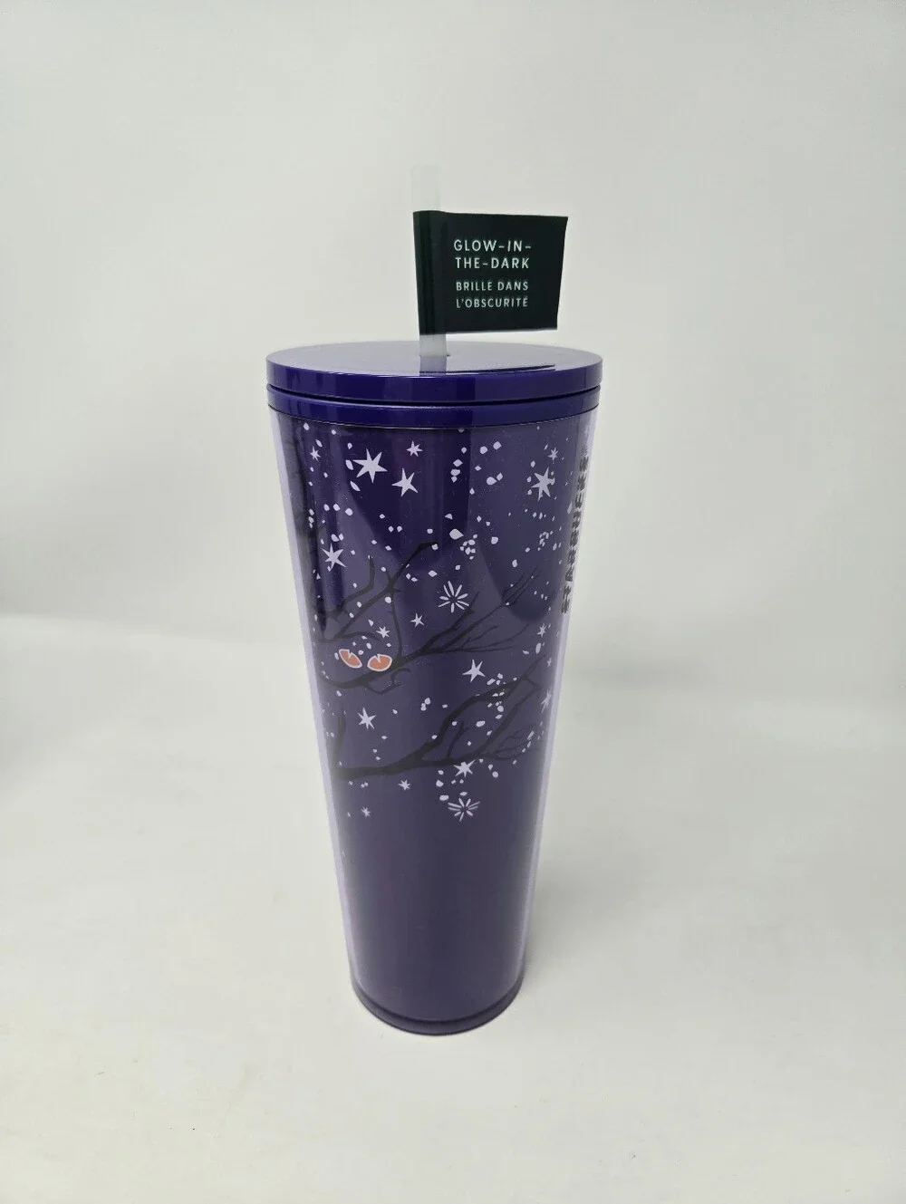 STARBUCKS HALLOWEEN ACRYLIC TUMBLER BUNDLE 2 VENTI 1 GRANDE NWT GLOW IN THE DARK